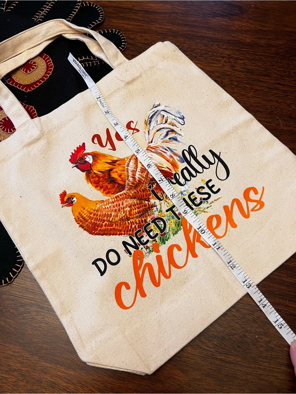 Yes I Really Do Need These Chickens Canvas Tote